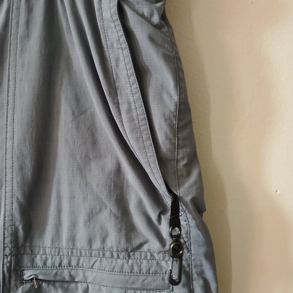 L.L Bean Men's Swimming Trunks Gray Shorts Size Large Pockets Belt Outdoor - Picture 6 of 16